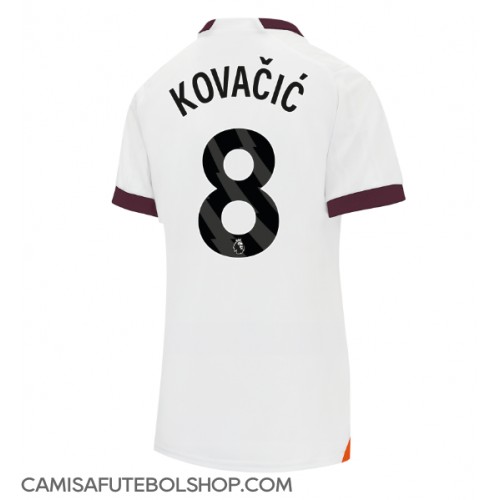 Camisa de time de futebol Manchester City Mateo Kovacic #8 Replicas 2º Equipamento Feminina 2023-24 Manga Curta